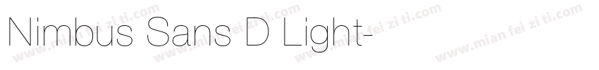 Nimbus Sans D Light字体转换